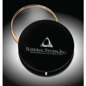 Vanguard - Black Matte/gold Plated Brass Concealed Magnifier/paperweight With Pouch