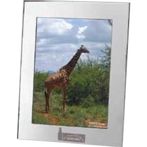 Celebrity - Polished Pewter Rectangle Frame, Holds 5" X 7" Image, 6 1/8" W X 8" H X 1/4" D