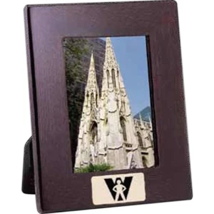 Prestige Iv - Cherry/black Regalwood/glass Photo Frame, Holds 3 1/2" X 5" Image