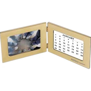 Royalty Ii - Zinc Alloy Double Frame With 7 Perpetual Calendar Cards, Fits 5" X 3.5" Image