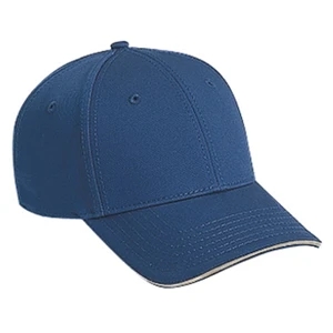 Pro Style, Structured Six Panel Superior Cotton Twill Cap With Low Profile. Blank