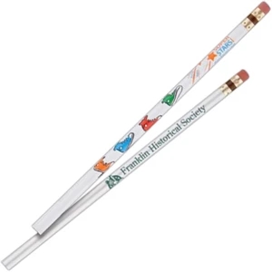 Crestwood (tm) - 1 Color - White - Pencil With Premium Art Quality Drawing Core Encased In A Wood Barrel
