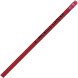 Heartstoppers - 2 Colors - Red - Round Barrel #2 Core Pencil Features Red Eraser With White Heart