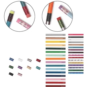 Create-a-pencil (tm) - 3 Color Imprint - Black Jewel - Customizable Round Barrel, #2 Core Pencil