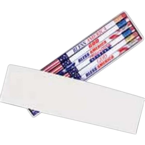 Wrapped Two-piece Recycled Box, Holds 12 Round Or Hexagonal Pencils. Blank