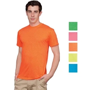 X S- X L Color - Poly-cotton Unisex Short Sleeve Crew Neck T-shirt With Durable Rib Neckband. Blank