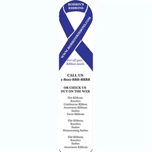 Standard Laminated Bookmark With Ribbon Design, .015 Thickness, 1 7/8" X 8 3/8"
