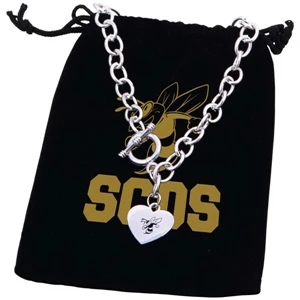 Bret Roberts (tm) - Toggle Heart Necklace With Egyptian-style Toggle Clasp