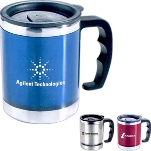 The Flavour - Double Walled Translucent Desk Mug With Stainless Steel Liner