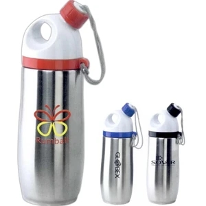 The Italia - Hot And Cold Stainless Steel Personal Drinking Flask, 12 Oz