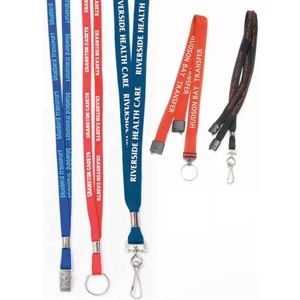 Economy Fast & Easy - 3/8" - Wide Micro-weave Lanyard With Non-breakaway Closure