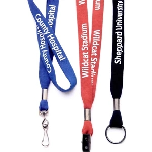 Quick Ones - Crimped Lanyard With Non Break-away Closure, 5/8" Opti-weave