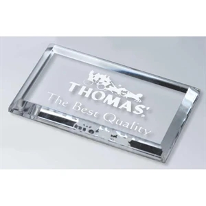 Stock Laser Engraved Paperweights - 1-5 Quantity - 4" X 2 1/2" - Beveled Paperweight. Choice Top Or Thick Beveled