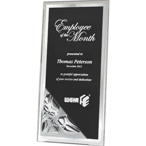 Gemini Inspiration - Tall Pebble Surface Plaque. Beveled Acrylic With Reflective Pebble Surface. New!