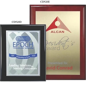 Master Collection - 9'' X 12'' - Plaque Award - Choice Of Screened Plate & Board. Screened Printed Plaques