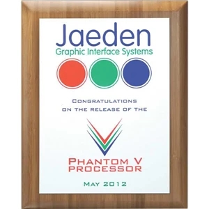 Master Collection - 8'' X 10'' - Plaque Award - Choice Of Screened Plate & Board. Screened Printed Plaques
