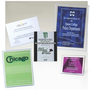 Acrylicl Screened Plaques - 5" X 7" X 1/8" - Beveled Acrylic Screened Plaque. Includes Up To 3 Colors