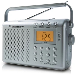 Portable Digital Am/fm/noaa Radio With Dual Alarms, Integrated 3" Dynamic Speaker