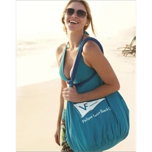 Day Tripper Reversible Bag (tm) - Embroidered - Cotton Canvas Reversible Bag. 17" X 24" X 9"
