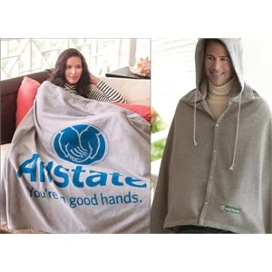 Game Day Hooded Blanket (tm) - Blank - Hooded Blanket Made From Fleece Material