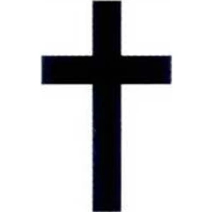 Temporary Tattoos (tm) - Stock, Non Toxic, Hypoallergenic 2" X 2" Cross Tattoo, Fda Certified