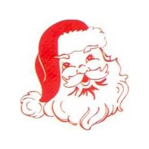 Temporary Tattoos (tm) - Stock, Non Toxic, Hypoallergenic 2" X 2" Santa Claus Face Tattoo, Fda Certified