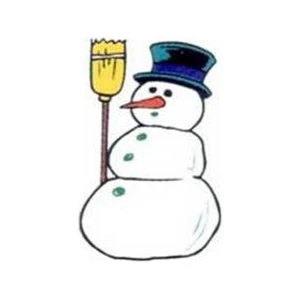 Temporary Tattoos (tm) - Stock, Non Toxic, Hypoallergenic 2" X 2" Snowman Tattoo, Fda Certified