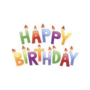 Temporary Tattoos (tm) - Stock, Non Toxic, Hypoallergenic 2" X 2" Happy Birthday Tattoo Is Fda Certified