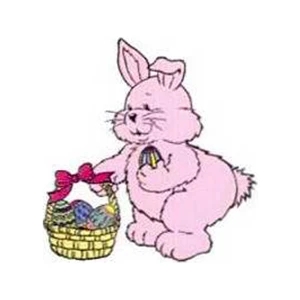 Temporary Tattoos (tm) - Stock, Non Toxic, Hypoallergenic 2" X 2" Easter Bunny Tattoo, Fda Certified