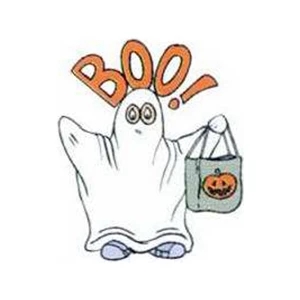 Temporary Tattoos (tm) - Stock, Non Toxic, Hypoallergenic 2" X 2" Boo! Ghost Tattoo Is Fda Certified