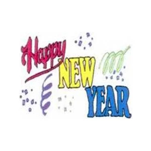 Temporary Tattoos (tm) - Stock, Non Toxic, Hypoallergenic New Year With Confetti Tattoo, Fda Certified