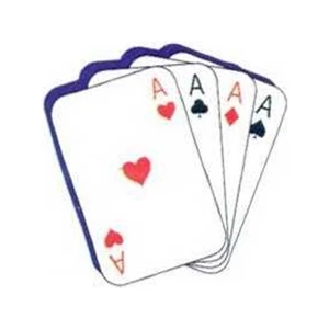 Temporary Tattoos (tm) - Stock, Non Toxic, Hypoallergenic, 2" X 2" Ace Cards Tattoo, Fda Certified