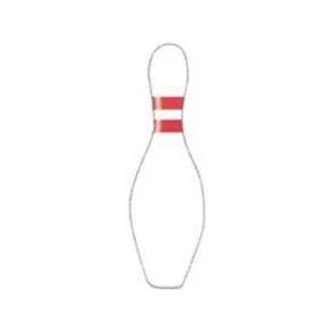 Temporary Tattoos (tm) - Stock, Non Toxic, Hypoallergenic 2" X 2" Bowling Pin Tattoo Is Fda Certified