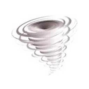 Temporary Tattoos (tm) - Stock, Non Toxic, Hypoallergenic 2" X 2" Tornado Tattoo Is Fda Certified
