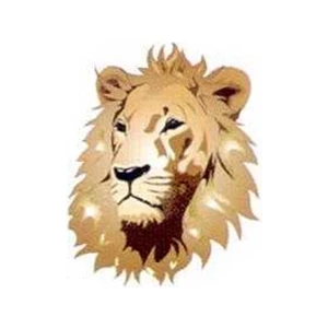 Temporary Tattoos (tm) - Stock, Non Toxic, Hypoallergenic 2" X 2" Lion Head Tattoo Is Fda Certified