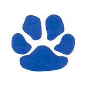 Temporary Tattoos (tm) - Stock, Non Toxic, Hypoallergenic 2" X 2" Blue Paw Print Tattoo Is Fda Certified