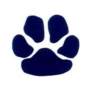 Temporary Tattoos (tm) - Stock, Non Toxic, Hypoallergenic 2" X 2" Navy Paw Print Tattoo Is Fda Certified