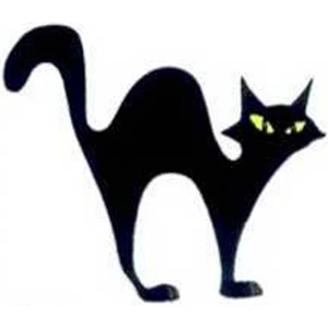 Temporary Tattoos (tm) - Stock, Non Toxic, Hypoallergenic 2" X 2" Halloween Cat Tattoo Is Fda Certified