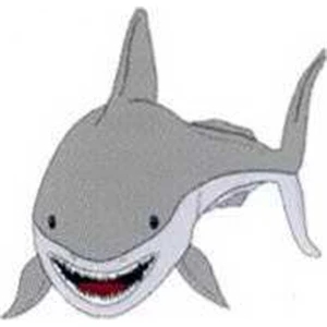 Temporary Tattoos (tm) - Stock, Non Toxic, Hypoallergenic 2" X 2" Shark Tattoo Is Fda Certified