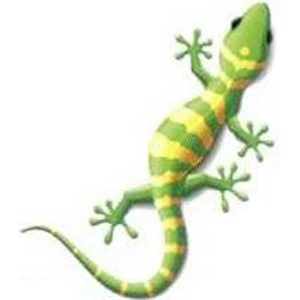 Temporary Tattoos (tm) - Stock, Non Toxic, Hypoallergenic Yellow And Green Reptile Tattoo Is Fda Certified