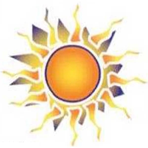 Temporary Tattoos (tm) - Stock, Non Toxic, Hypoallergenic, Sun Surrounded By Fire Design Tattoo