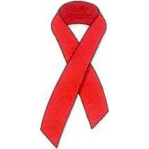Temporary Tattoos (tm) - Stock, Non Toxic, Hypoallergenic, 2" X 2" Red Awareness Ribbon Tattoo