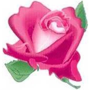 Temporary Tattoos (tm) - Stock, Non Toxic, Hypoallergenic 2" X 2" Pink Rose Head Tattoo Is Fda Certified