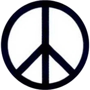 Temporary Tattoos (tm) - Stock, Non Toxic, Hypoallergenic, 2" X 2" Peace Sign Tattoo
