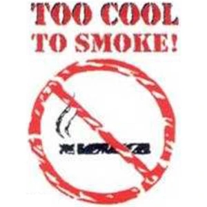 Temporary Tattoos (tm) - Stock, Non Toxic, Hypoallergenic 2" X 2" Too Cool To Smoke! Tattoo Is Fda Certified