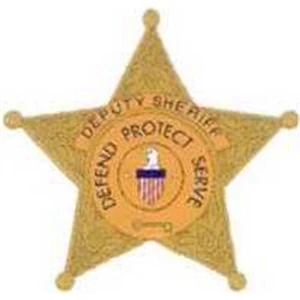 Temporary Tattoos (tm) - Stock, Non Toxic, Hypoallergenic, 2" X 2" Sheriff's Badge Tattoo Is Fda Certified
