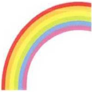 Temporary Tattoos (tm) - Stock, Non Toxic, Hypoallergenic 2" X 2" Rainbow Tattoo Is Fda Certified
