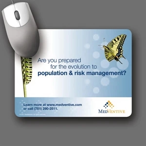 Origin'l Fabric (r) - 6"x8"x3/16"-antimicrobial Fabric Surface Mouse Pad-5-day; Rush: 24hr,1,2,or 3-day