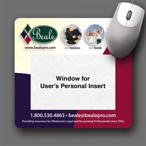 Frame-it Flex (r) - 7.5"x8"x1/16"-heavy Duty Windo With Photo Mouse Pad-5-day; Rush: 24 Hour,1,2,or 3-day