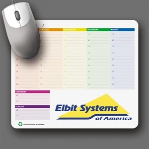 Mousepaper (r) - 40 Page - Recycled Note Paper Mouse Pad - 5-day Std; Rush: 2-day Or 3-day